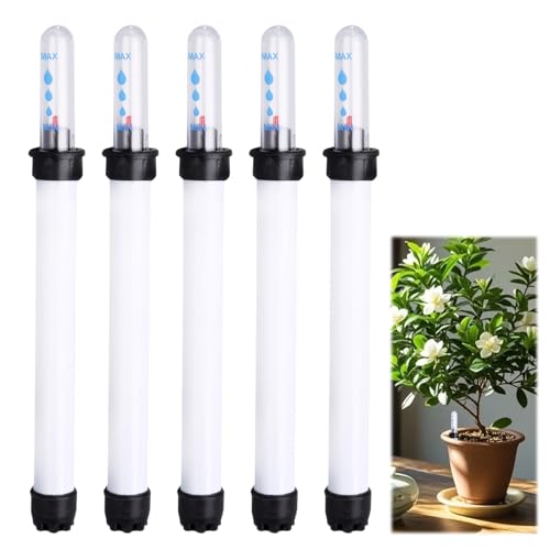 Roinaid 5 Stück Wasserstandsanzeiger Pflanzen,Gießanzeiger Zimmerpflanzen,Wasserstandsanzeiger Hydrokultur,Wasseranzeiger für Pflanzen für Topfpflanzen, Blumenkästen, Garten, Bodenmessgerät,22.8cm
