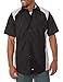 Red Kap mens Motorsports Shirt, Short Sleeve Shirt, Silver/Black, Medium US