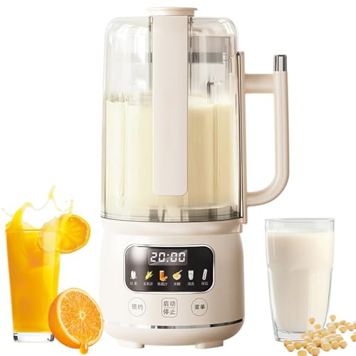Máquina para Hacer Leche De Soja De 1500 Ml, Máquina Automática 6 En 1 para Leches De Frutos Secos Y Plantas, Batidora Eléctrica para Leche De Soja, Gachas, Zumos,
