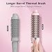 Farery Thermal Brush Extra Long Barrel, 1.5 Inch Hot Curling Wand for Big Bouncy Curls, Non-Blowing Heated Round Brush, Ceramic Curling Wand for Medium & Long Hair, 9 Adjustable Temps, Dual Voltage