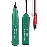 Goeco Probador Cable de red, Detector de cables, Detector de línea telefónica, para Red Teléfono verificación de continuidad, con transmisor MS6812-T receptor MS6812-R