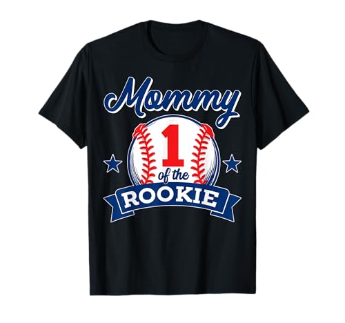 Mommy of Rookie 1st Birthday Baseball Theme Matching Party Camiseta