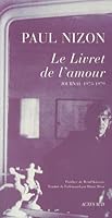 Le Livret de l'amour. Journal 1973-1979 274276674X Book Cover