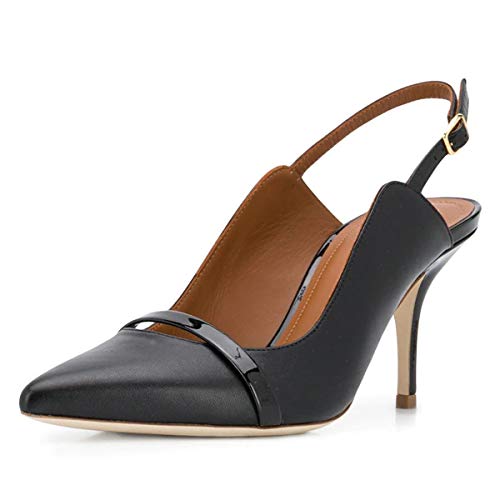 FSJ Women Classy Pointed Toe Thin High Heel Slingback Pump Office Prom Dress Shoes Size 4-15 US