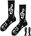Produktbild TODO Lustige Socken mit Noten Damen un Herren, Coole Musik Noten Socken mit Violinschlüssel Motiv (Musiknoten 39-42)