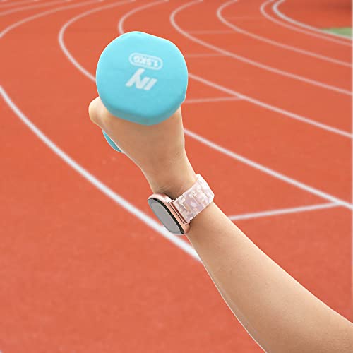 Wongeto Resin Bands Compatible With Fitbit Versa 4/Versa 3/Sense 2/Sense Women Men, Elegant Replacement Wristband For Fitbit Versa 4/ Fitbit Sense 2 Smartwatch(Pink) #TOP6