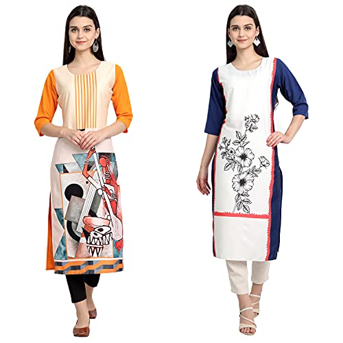 Image of Women's Crepe Regular Kurta