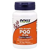 NOW Supplements, PQQ 40 mg with 200 mg Alpha Lipoic Acid, Extra Strength, 50 Veg Capsules