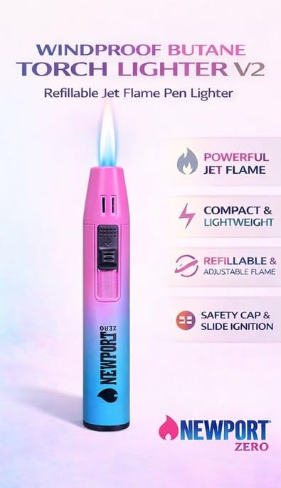 Encendedor Pen Pocket Recargable Newport 4.25 pulg miniatura 2