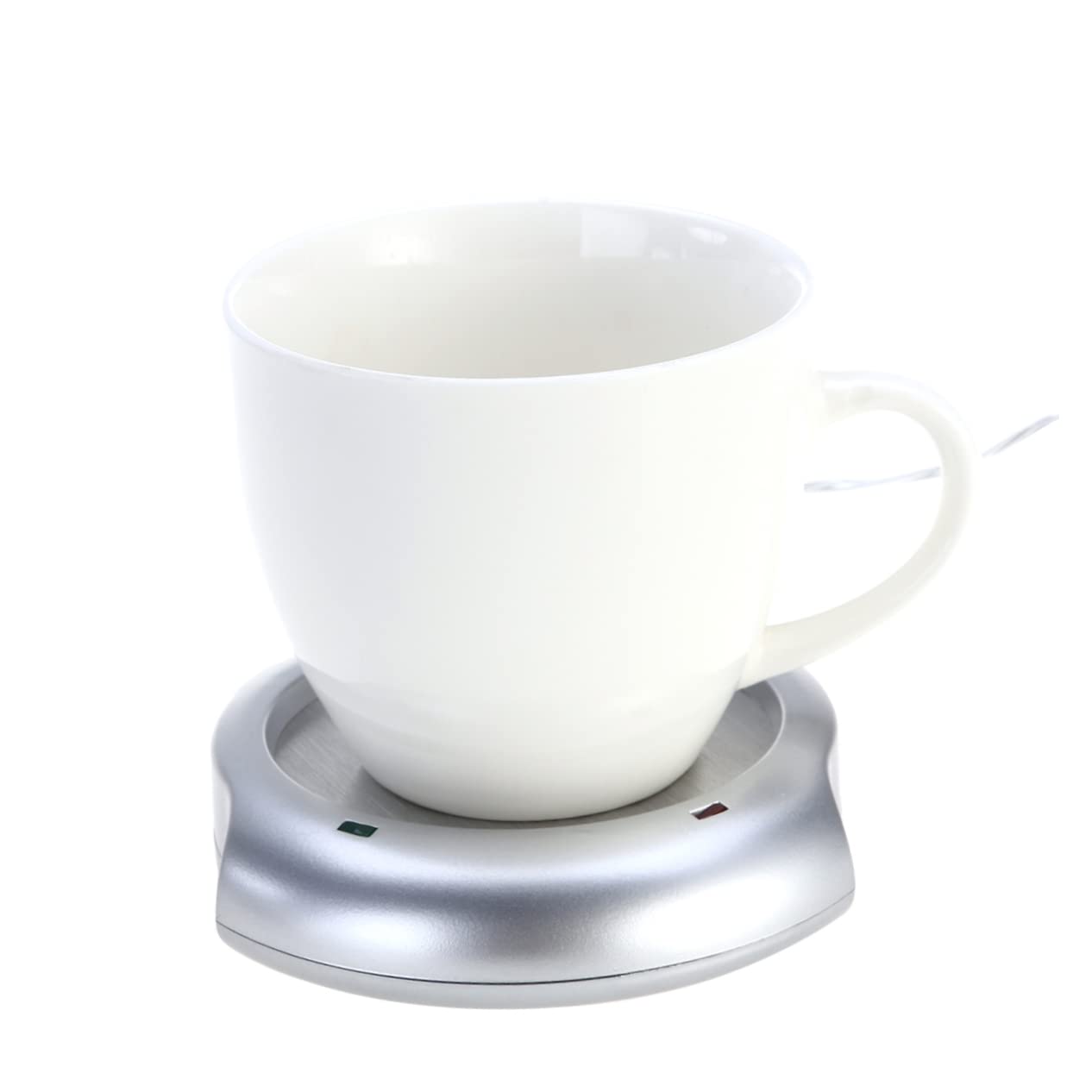 COLLBATH 4 Piezas Calentador De Taza USB Calentador De Cafe Taza De Café Placa Calentadora De Tazas Calentador De Tazas para La Oficina Calentador De Escritorio Espacio USB Silver