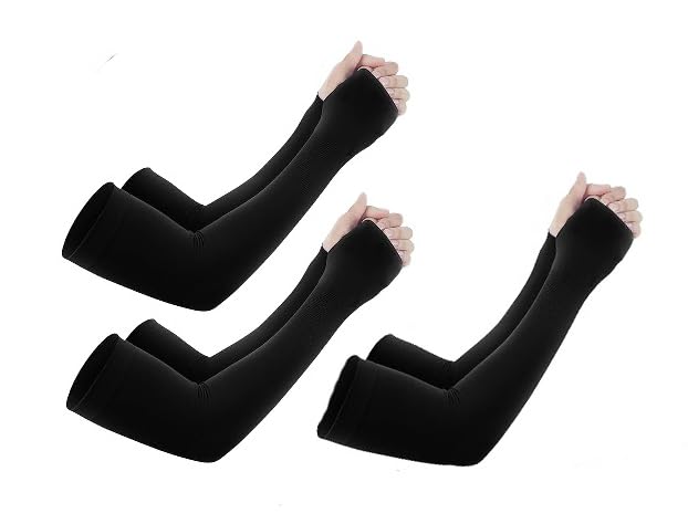 rudra Arm Sleeves for Men & Women | UV Protection, Anti-Sweat, Stretchable Compression Sleeves for Sports, Running, Driving, Cycling-picture-42