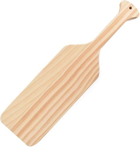 Paletas de madera de pino maciza sin terminar para decoración de artes y manualidades, 15 pulgadas