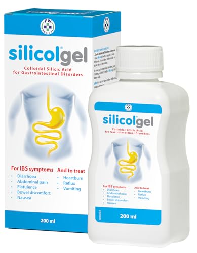 silicolgel 200ml - Clinically Proven Relief for IBS Symptoms: Diarrhoea, Stomach Pain, Bloating and Flatulence. Also Treats Heartburn, Acid Reflux and Nausea.