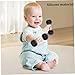 Jorzer Dumbbells for Baby 2Pcs 1.8x4.7 Mini in Silicone Hand Weight Lifting Set for Fitness Exercise Funny Sport Toys for Toddlers (Black) Sporting_Goods..