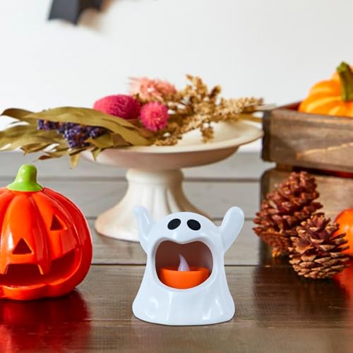 Velas de luz fantasma, velas sem chama fantasma | Luzes assustadoras em miniatura - Vela ardente ass