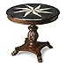 HomeRoots Multi-Color Resin Fossil Stone Accent Hall Table