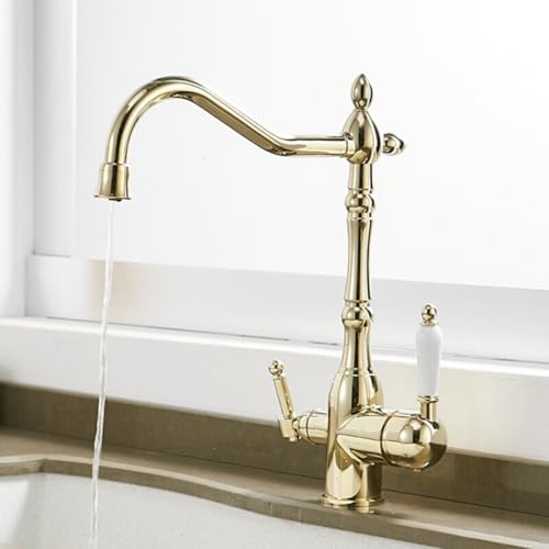 Robinet cuisine 3 voies mitigeur chromé eau potable - 2