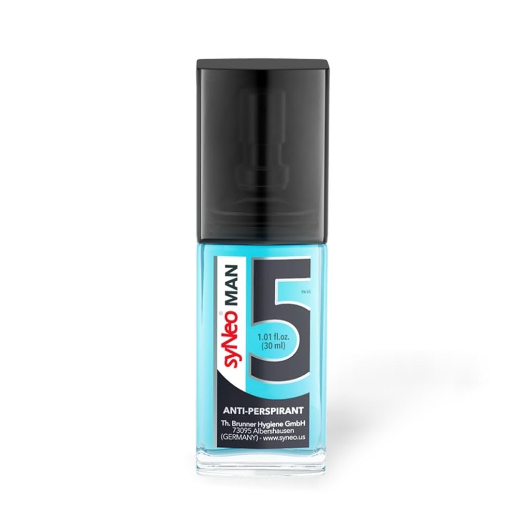 5 Antiperspirant MAN Pumpspray, Anti Sweat Deodorant for men against heavy sweating, Anti-Transpirant antiperspirant Pumpspray Deodorant Spray, 1 pack 1.01 fl.oz.