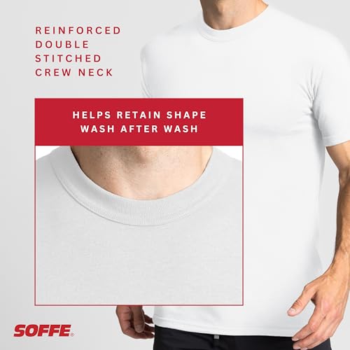 Soffe Men's 3 Pack - USA Poly/Cotton Military Tee3