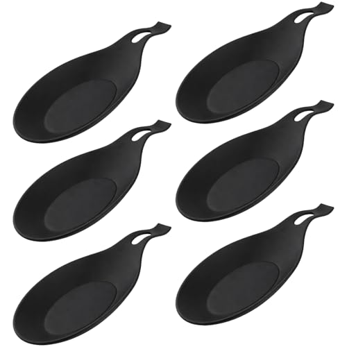 6pcs Spoon Rest, Teaspoon Rest, Spoon Rest Ceramic, Space Saving Design, Suitable for Accommodating Kitchen Utensils and Maintaining Hygiene