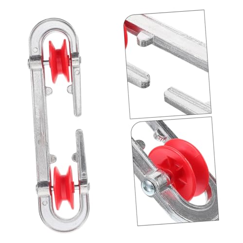TOPBATHY 2pcs Clothesline Spreader Aluminum for Outdoor Use Laundry Accessories Wire Rope Separator Clothesline Separator Spreader Pulley - Image 7