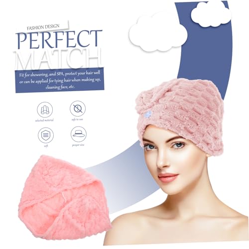 FRCOLOR Touca De Cabelo Seco 4 Unidades Toalha Turbante Chapéus De Secagem De Cabelo Para Mulheres C