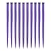10 Pcs Colored Hair Extensions 22 Inch Colored Clip in Hair Extensions Straight Synthetic Hairpieces for Women Girls Cosplay Fashion Party ï¼ˆ Straight Purple ï¼‰