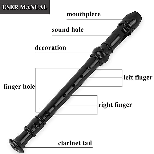 Beginner Soprano Recorder for Kids & Adults with Case & Cleaning Rod - Image 5