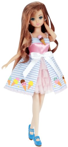 Licca Sweets Decora Ensemble Robe crème glacée Sundae habillage facile vêtement poupée