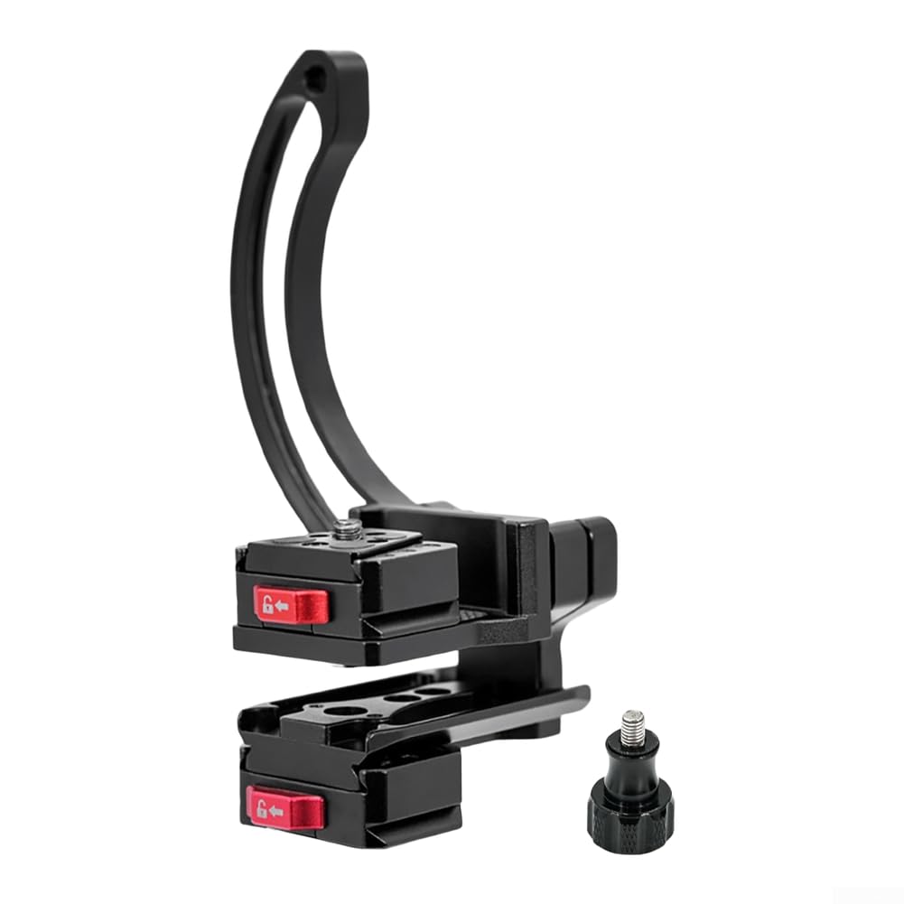 Supporto verticale per fotocamera DSLR a sgancio rapido, piastra regolabile