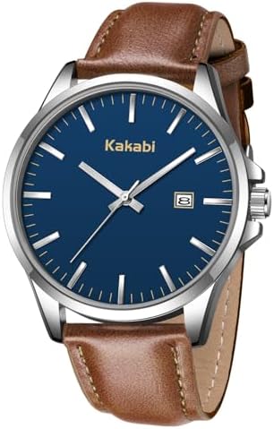 Watches for Men, Minimalist Fashion Mens Leather Strap Watch, Cla...
