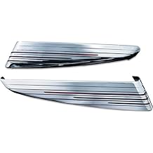 Kuryakyn 7292 Motorcycle Lighting Accent Accessory LED Saddlebag Extensions with Red Lenses for 2014-19 Harley-Davidson Motorcycles, Chrome, 1 Pair