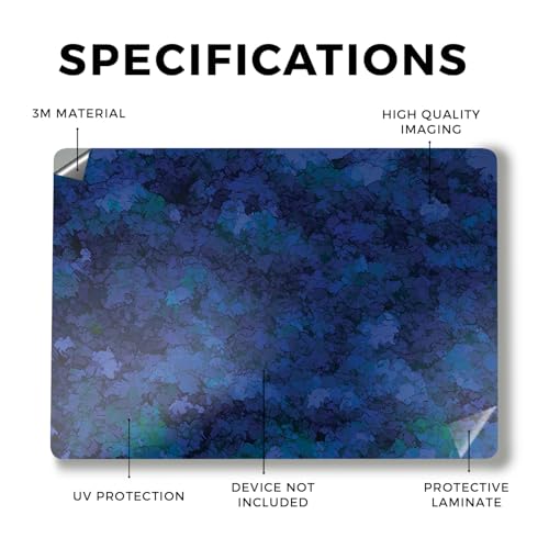 Image of Laptop Skin Compatible with Surface Laptop 7 15 inch (2024) - Blue Ice - Premium 3M Vinyl Protective Wrap Decal Cover - Easy to Apply | Crafted in The USA by MightySkins