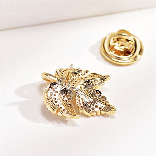 Broche feuille d'érable poétique, bijou de corsage pour elle