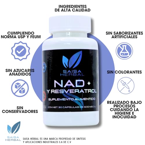 Vitamínicos, resveratrol plm Marca SAISA HERBAL (2)