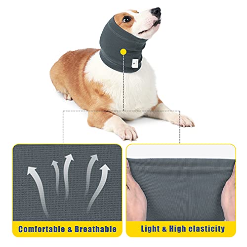 Image of Nanaki Dog Calming Hoodie Quiet Head Cover Sleeves - Ear Covers Hood for Noise Bath, The Grooming and Force Drying Head Protection for Anxiety Relief and Calming Dog Neck and Ear Warmer