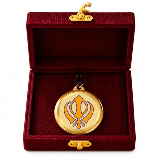 Image of DIVINITI 24K Gold Plated Double-Sided Religious Pendant with Premium Gift Box, Spiritual Locket for Men & Women, Devotional Jewellery for Gifting & Everyday Wear