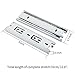 URBEST Ball Bearing Drawer Slides Full Extension 6 Inch Telescopic Slider for Cabinet, 1Pair (6-Inch)