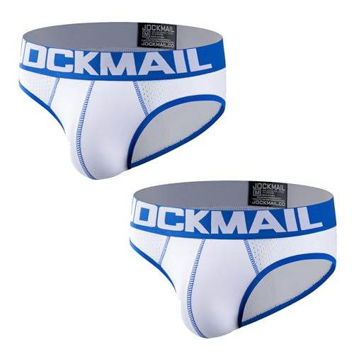 JOCKMAIL Men's Underwear Briefs Breathable Comfortable Mesh Underwear Low Rise Briefs
