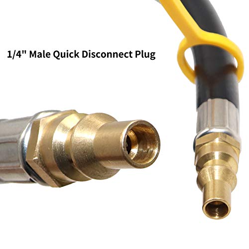 24FT-Quick-Connect-RV-Propane-Hose-with-14-Safety-Shutoff-Valve-and-14-Male-Full-Flow-Plug-Low-Pressure-Quick-Disconnect-Propane-Hose-with-Elbow-Adapter-for-17-and-22-Blackstone-Griddles