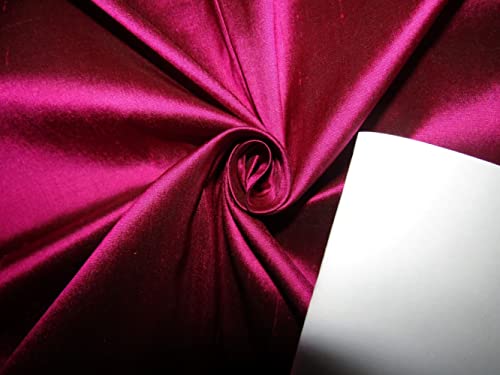 Tissu Dupioni pure soie rose noir 137 cm anti-affaissement pour volume parfait