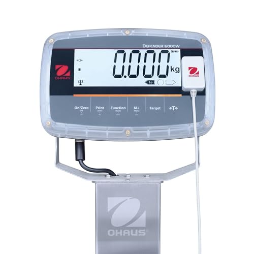 Báscula Ohaus Washdown 10x10 con Columna 5 lb x 0.001 lb miniatura 1