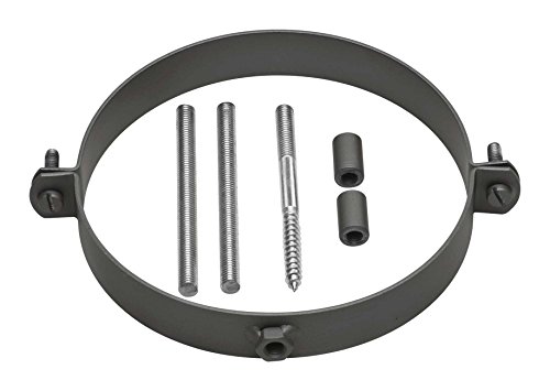 Preisvergleich Produktbild Rohrschellen-Set 150er Ofenrohrschelle schwarz