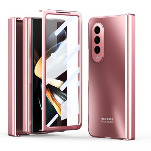 Coque Samsung Z Fold 4 5G rose protection écran charnière robuste antichoc