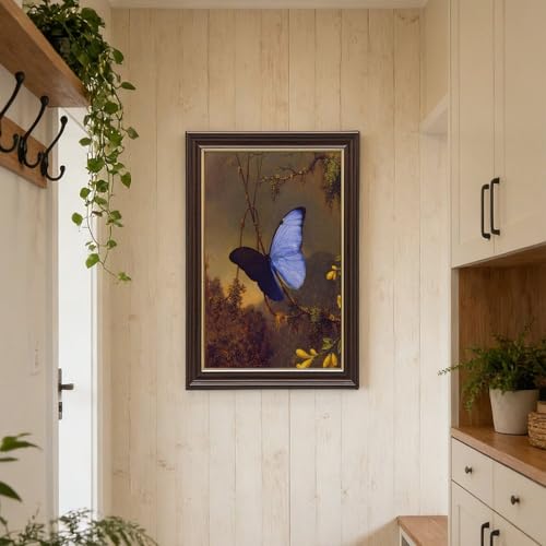 Impression toile Morpho papillon bleu Martin Johnson Heade cadre mural - 6
