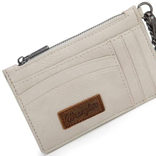 Image of Montana West X Wrangler Small Credit Card Holder for Women Slim Card Holder Wallet Womens Ladies Female Wristlet Keychain Wallet