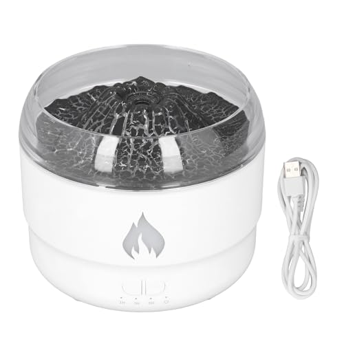 Difusor aromático eléctrico con luz LED colorida y efecto llama miniatura 6