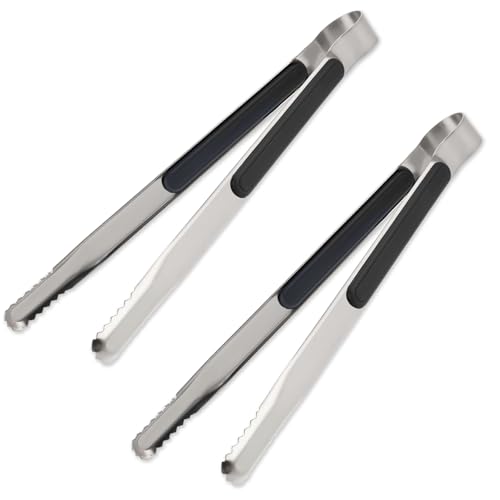 2 Stück Grillzange Küchenzange Edelstahl Grillzange mit Rutschfestem Griff, Antihaft Hitzebeständige 26cm Zangen zum Grillen, Küche, Büfett (Schwarz) 2 Stück Grillzange Küchenzange Edelstahl Grillzange mit Rutschfestem Griff, Antihaft Hitzebeständige 26cm Zangen zum Grillen, Küche, Büfett (Schwarz)
