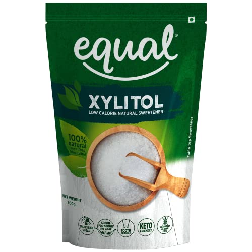 Image of Equal Xylitol Low Calorie Natural Sweetener| 100% Natural Sweetness from Xylitol | Low GI Sugar | Tooth Friendly | Tastes Just Like Sugar, 500g | Pack of 1