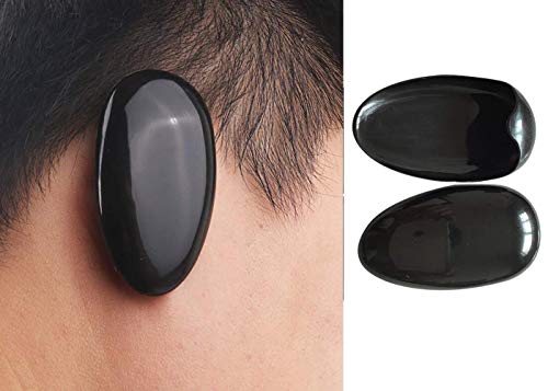 Ericotry YPP44286 10 Pairs Black Plastic Reusable Ear Covers Protector Hairdressing Dye Coloring Bathing Shower Caps Waterproof Earmuff thumb #6